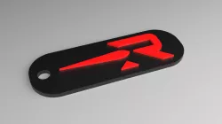 Rocket Lab Keyring - Logo Fob (Raised)