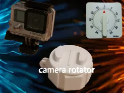 rotating camera holder made of kitchen timer  (gopro)