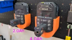 Ryobi One+ 4AH Pegboard Battery Holder
