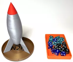 SciFi Rocket Dice Tower