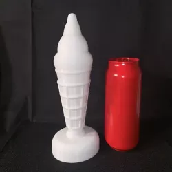 Simple waffle cone ice cream 