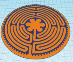 Simplified Chartres Marble Maze