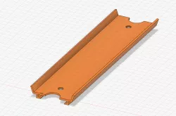 Six Inch Single Lane Track for 1/64 Diecast Cars