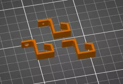 Small Cable Holder / Clip - under the table