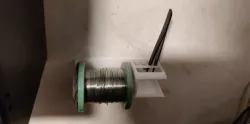 Solder holder wall mounted
