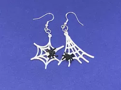 Spider Web Halloween Earrings