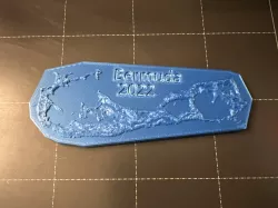 Topographical Model of Bermuda