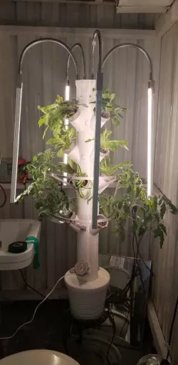 Tower Garden Gooseneck Lighting