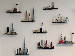 Wall Mounts for LEGO Architecture Skylines