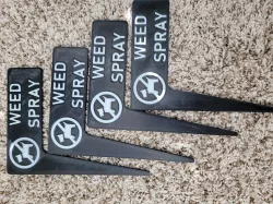 Weed Spray, No Dogs Yard Sign