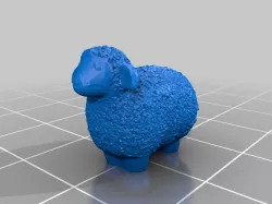 Wooly Sheep with hole for a pendent