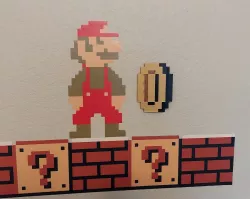 8-Bit Mario Coin Plate