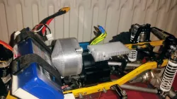 AX2 2 speed gearbox cover + servo mount