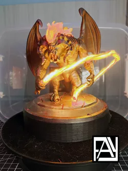 Balrog glowing flames