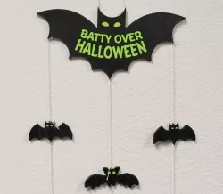 Batty over Halloween Decoration (String Version)