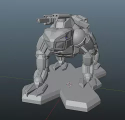 Blue Flame Battlemech