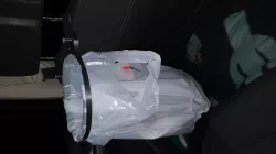 Car Headrest Bin