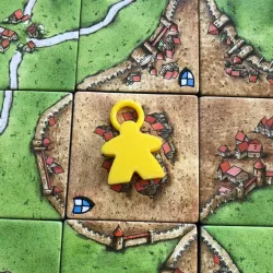 Carcassonne Meeple Keyring