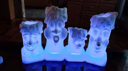 Cartoon Candle Holder for LED Tealight and LED Spot