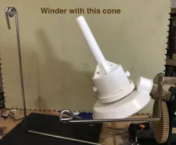 Cone for Yarn Winder, small skeins