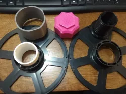Disposable filament spool to refill adaper