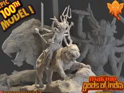 Durga - Goddess of Wars, Strength & Protection  [100th model!!]