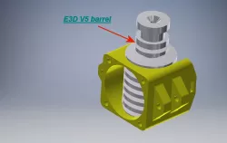  E3D V5 barrel fan holder