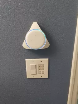 Echo Dot 3 wall mount - behind the wall wiring