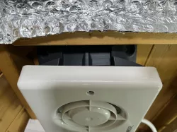 Extractor fan mounting block