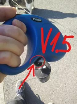 Flexi Dog Leash - Hook for Poop Bags etc.