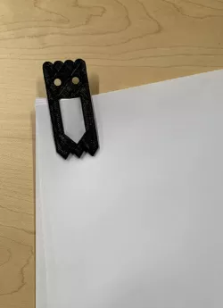 Ghost Paper Clip and Bookmark