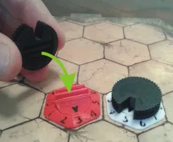 Gloomhaven Health Tracker Adapter - Flat Top