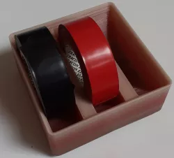Gridfinity electrical tape holder with FreeCAD (RT) file