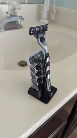Holder for Gillette razor and blades