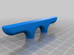 Horned Cleat with embedded M5 nuts