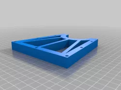 Ikea Bekant leg shelf with Hose Clamp 