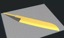 JAPANESE BLADE TEMPLATE - SANTOKU