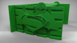 kryptonite batman vs superman toilet paper holder