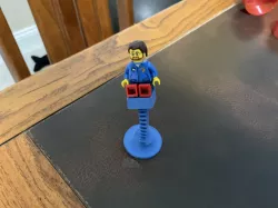 Lego Mini Fig Chair Bobble Head (Lego compatible)