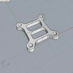 Mount for 16x16 M2 size for Toothpick or micro FPV Quad