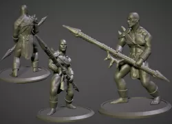Mul Gladiator with Dragon Paw (Dark Sun)
