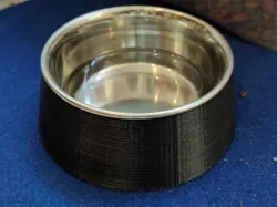 Pet water bowl stabilizer