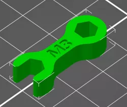 Prusa Mk3s Nylon NyLock mod wrench - 5.5mmx6mm - M3 Wrench