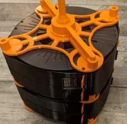Robust, Stackable, Recycled Spool Storage