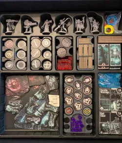 S.H.E.O.L Sheol Boardgame Tokens and Shadows Trays