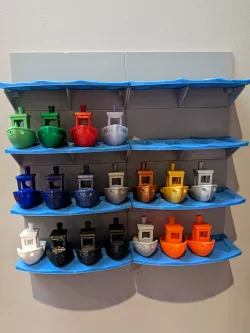 Sea Port Benchy - 3D Benchy Stand - Wall mounted