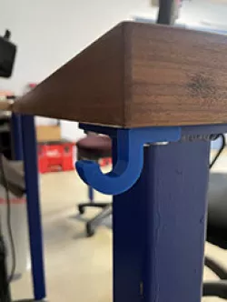 Small under desk hook