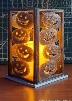 Stacked Pumpkin Lantern