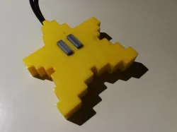 Super Mario Pixel Star - button