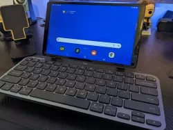 Tablet stand for logi mx keys mini